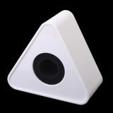 Maxbell 2x Black+White ABS Microphone Interview Triangular Flag Station 39mm