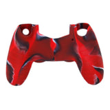Maxbell Camo Silicone Protective Skin Case Cover for Sony PlayStation 4 PS4 Controller - Red with Black - Aladdin Shoppers