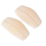 Maxbell 2pairs Women's Silicone Bra Straps Cushions Non-slip Shoulder Pads Nude + White