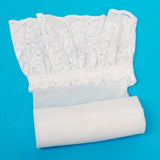 Maxbell White Sheer Lace Top Thigh High Stockings