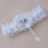 Maxbell White Lace Embellished Wedding Ring Pillow Cushion 15cmx15cm+1/12 Dollhouse Miniature Exterior Solid Wooden Door w/ Steeple Top+White Toss Garter With Ribbon - Wedding Party Supplies