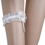 Maxbell White Lace Embellished Wedding Ring Pillow Cushion 15cmx15cm+1/12 Dollhouse Miniature Exterior Solid Wooden Door w/ Steeple Top+White Toss Garter With Ribbon - Wedding Party Supplies