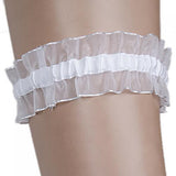 Maxbell White Lace Embellished Wedding Ring Pillow Cushion 15cmx15cm+1/12 Dollhouse Miniature Exterior Solid Wooden Door w/ Steeple Top+White Toss Garter With Ribbon - Wedding Party Supplies