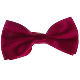 Maxbell Tuxedo Bow Tie Bowtie Necktie for Men - Wine Red