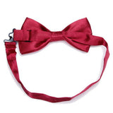 Maxbell Tuxedo Bow Tie Bowtie Necktie for Men - Wine Red