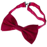 Maxbell Tuxedo Bow Tie Bowtie Necktie for Men - Wine Red