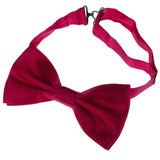 Maxbell Tuxedo Bow Tie Bowtie Necktie for Men - Wine Red