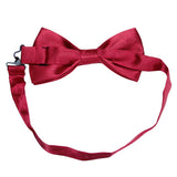 Maxbell Tuxedo Bow Tie Bowtie Necktie for Men - Wine Red