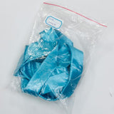 Maxbell Solid Color Satin Neck Tie Necktie for Men Turquoise