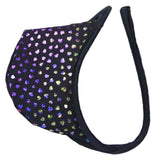 Maxbell Sexy C-string Thong Invisible Underwear Panty for Men - Black w/ Heart Patterns