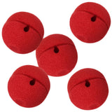 Maxbell 5 Pieces Red Foam Clown Nose Costume Party Fancy Dress Cosplay