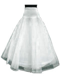 Maxbell Wedding Two Layers Gown Bone Long Crinoline Petticoat + Shawl Scarf Shrug Wrap