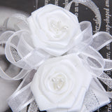 Maxbell White Wrist Corsage Flower Wedding Party Prom