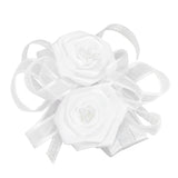 Maxbell White Wrist Corsage Flower Wedding Party Prom