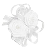 Maxbell White Wrist Corsage Flower Wedding Party Prom