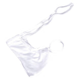Maxbell Mens G-string Pouch Thong Posing Strap Underwear White