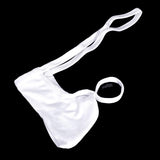 Maxbell Mens G-string Pouch Thong Posing Strap Underwear White