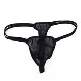 Maxbell Mens Sexy Black Double Strap T-back Thong +Red G-string Lace Pouch Jockstrap