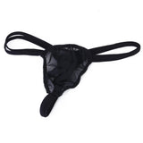 Maxbell Mens Sexy Black Double Strap T-back Thong +Red G-string Lace Pouch Jockstrap