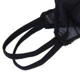 Maxbell Mens Sexy Black Double Strap T-back Thong +Red G-string Lace Pouch Jockstrap