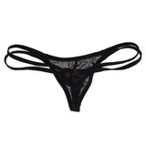 Maxbell Men Sexy T-back Underwear Thongs Black