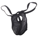 Maxbell Sexy Men Mesh Open G-string T-back Pouch Posing Strap Underwear Black