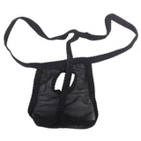Maxbell Sexy Men Mesh Open G-string T-back Pouch Posing Strap Underwear Black
