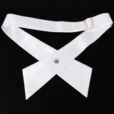 Maxbell 2pcs Fashion Elegant Men Women Pure Color Korean Style Unisex Cross Bow Tie