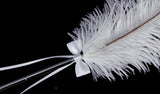 Maxbell Wedding Bridal Party White Ostrich Quill Feather Guest Book Signing Pen Bowknot - Aladdin Shoppers