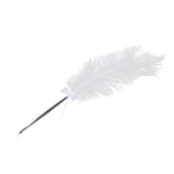 Maxbell Wedding Bridal Party White Ostrich Quill Feather Guest Book Signing Pen Bowknot - Aladdin Shoppers
