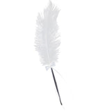 Maxbell Wedding Bridal Party White Ostrich Quill Feather Guest Book Signing Pen Bowknot - Aladdin Shoppers