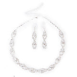 Maxbell Bridal Wedding Prom Crystal Rhinestone Necklace & Earring + Hair Comb Tiara Set