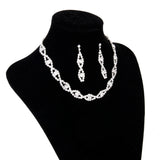 Maxbell Wedding Bridal Flower Girl Crystal Double Pearl Crown Tiara+Necklace Earring Set