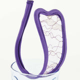 Maxbell Sexy 2pcs Lovers' Men Women C-string Mesh Thong Visible Underwear Panty w/Wave Pattern Purple