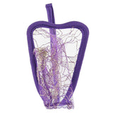 Maxbell Sexy 2pcs Lovers' Men Women C-string Mesh Thong Visible Underwear Panty w/Wave Pattern Purple