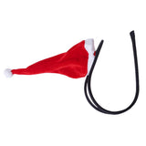 Maxbell Sexy Men Christmas Hat C-string Thong Invisible Underwear Pouch Cute Panty Red