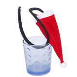Maxbell Sexy Men Christmas Hat C-string Thong Invisible Underwear Pouch Cute Panty Red