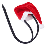 Maxbell Sexy Men Christmas Hat C-string Thong Invisible Underwear Pouch Cute Panty Red