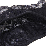 Maxbell Sexy Double-layer Lace Garterbelt Adjustable Garter Belt Suspender Garter Belt Skirt Black