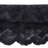 Maxbell Sexy Double-layer Lace Garterbelt Adjustable Garter Belt Suspender Garter Belt Skirt Black