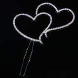 Maxbell Rhinestone Crystal LOVE HEART + 25 25th Birthday Anniversary Number Cake Topper