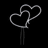 Maxbell Rhinestone Crystal LOVE HEART + 25 25th Birthday Anniversary Number Cake Topper