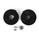 Maxbell 2pcs MTB Road Bike Bicycle Handlebar Tape Wrap +2 Bar Plug Black - Aladdin Shoppers