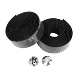 Maxbell 2pcs MTB Road Bike Bicycle Handlebar Tape Wrap +2 Bar Plug Black - Aladdin Shoppers
