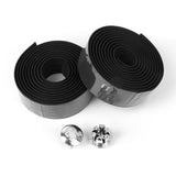 Maxbell 2pcs MTB Road Bike Bicycle Handlebar Tape Wrap +2 Bar Plug Black - Aladdin Shoppers