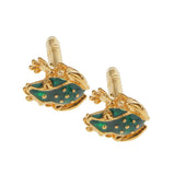 Maxbell Stainless Steel Men Cuff Link CUFFLINKS Shirt Set Toad Gold - Aladdin Shoppers