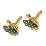 Maxbell Stainless Steel Men Cuff Link CUFFLINKS Shirt Set Toad Gold - Aladdin Shoppers
