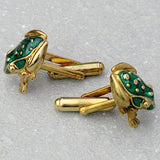 Maxbell Stainless Steel Men Cuff Link CUFFLINKS Shirt Set Toad Gold - Aladdin Shoppers