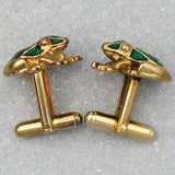 Maxbell Stainless Steel Men Cuff Link CUFFLINKS Shirt Set Toad Gold - Aladdin Shoppers