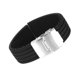 Maxbell Waterproof High Quality Elegant Graceful Silicone Replacement Watch Strap Band Black 20mm - Aladdin Shoppers